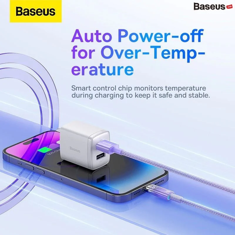 Củ Sạc Nhanh Baseus GaN5 Fast Charger Mini 1C 30W Cho iPhone 14 13 12 11 Pro Max (Nhỏ gọn, sạc nhanh PD/Quick Charge) - Ảnh 6